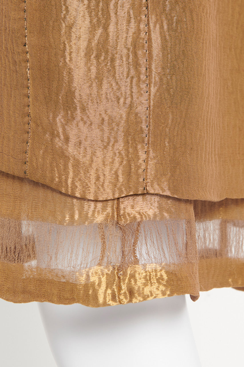 Fall 2006 Iridescent Golden Preowned Knee Length Dress