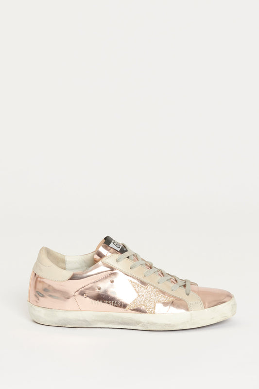 Rose Gold Superstar Preowned Trainers
