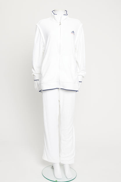 White Wimbledon 2018 Preowned Tracksuit Bottoms