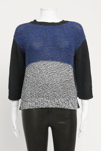 Multi Colourblock Knitted Preowned Jumper
