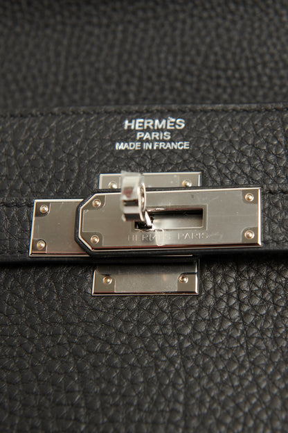 Hermès Noir Black Preowned Kelly 35 Togo Retourne
