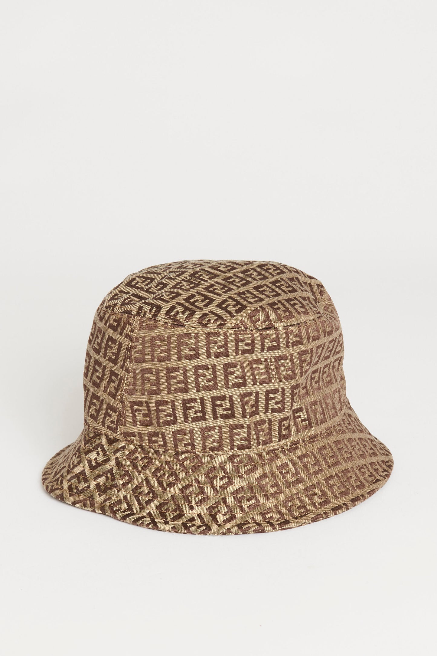 Brown Canvas Zucca Monogram Preowned Bucket Hat