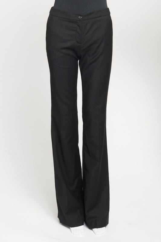 Black Skinny Flare Preowned Trousers