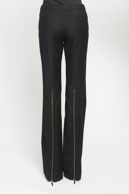 Black Skinny Flare Preowned Trousers