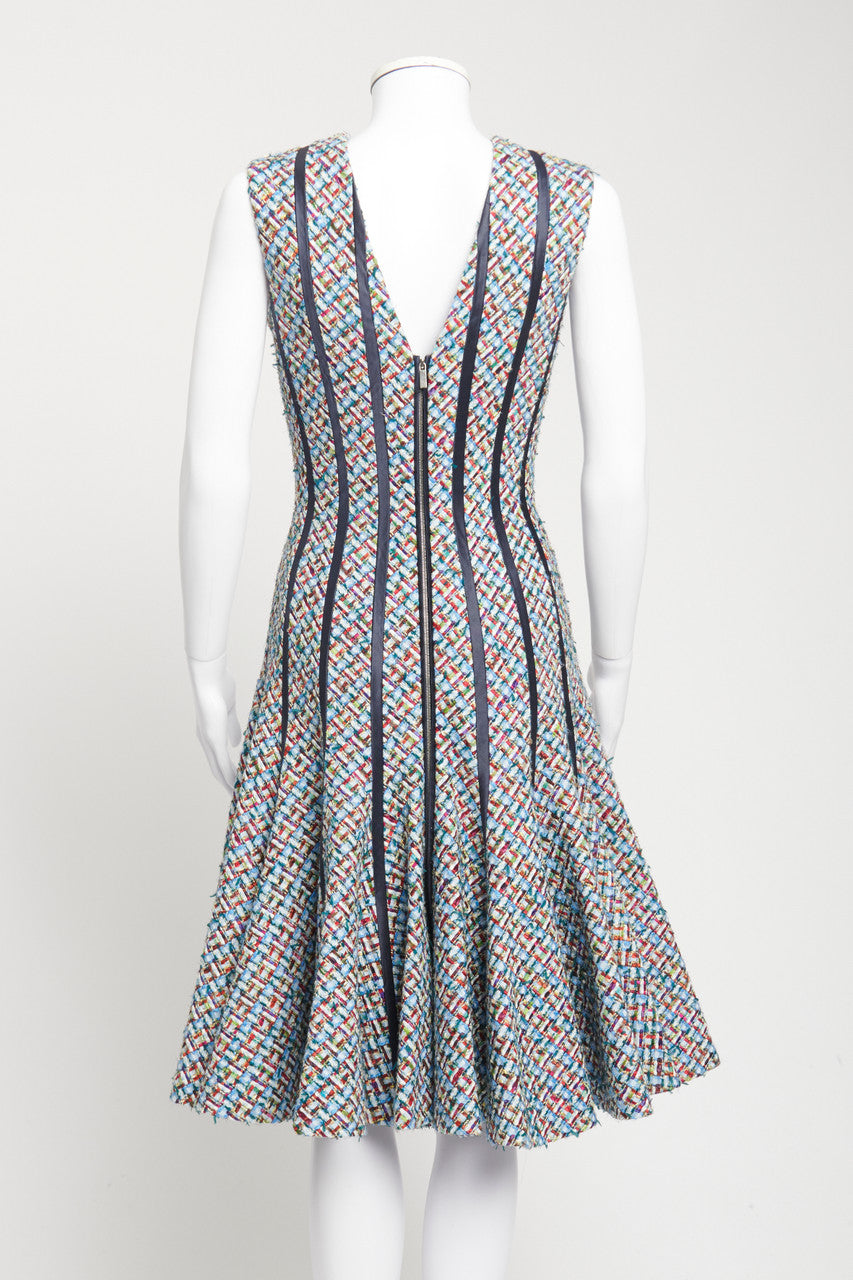 Multicoloured Tweed Hourglass Preowned Dress