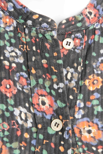 Multi Floral Textured Preowned Blouse