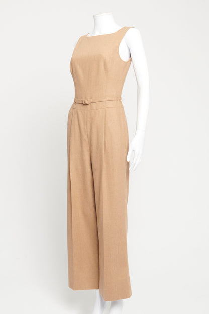Brown Camel Hair Preowned Jumpsuit