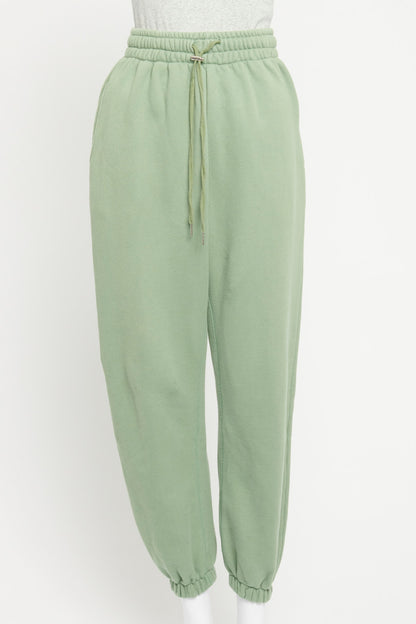 Green Cotton Preowned Tracksuit Set