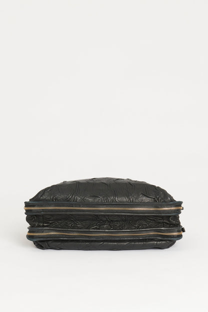 Black Quilted Leather Happy Preowned Bag
