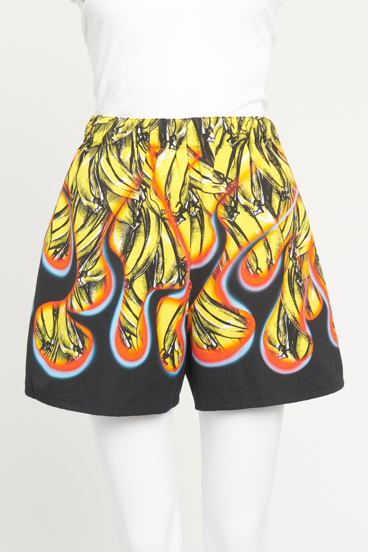Multi Abstract Print Preowned Shorts