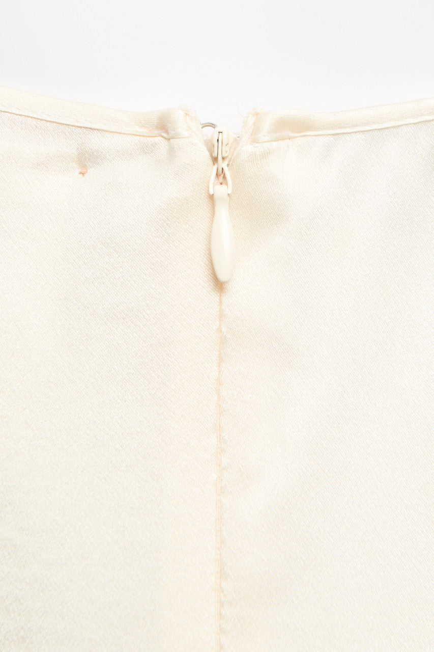 Cream Silk Preowned Cami Slip Dress