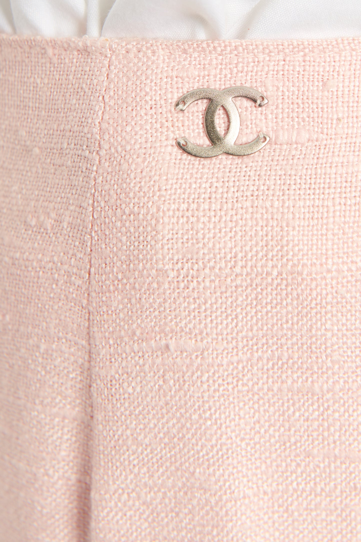 Pink Silk CC Detail Preowned Trousers