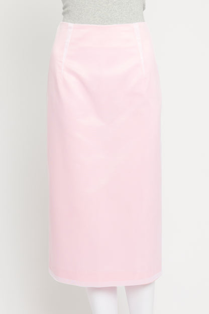 Pink Mesh Net Preowned Skirt