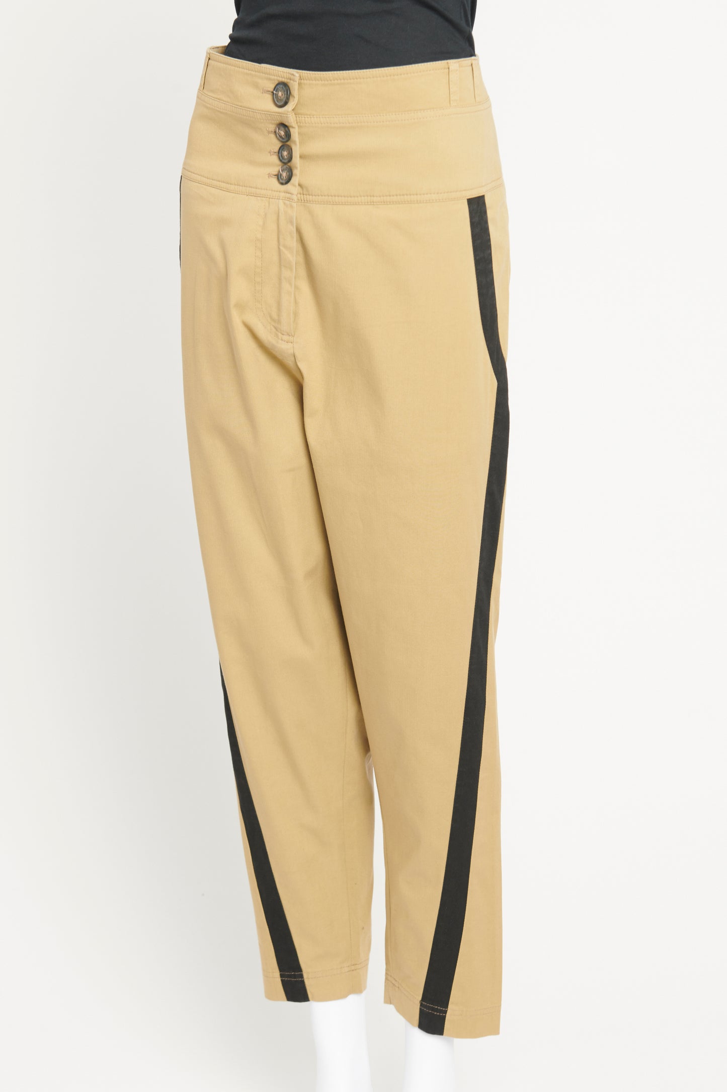 Khaki Cotton Preowned Army Trousers