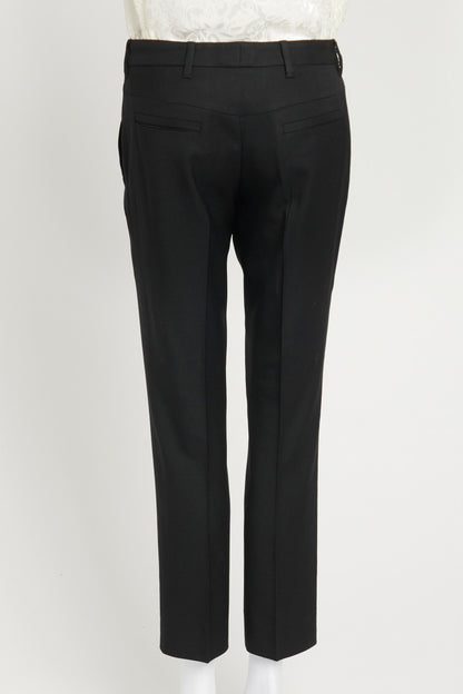 Black Wool Preowned Suit Trousers