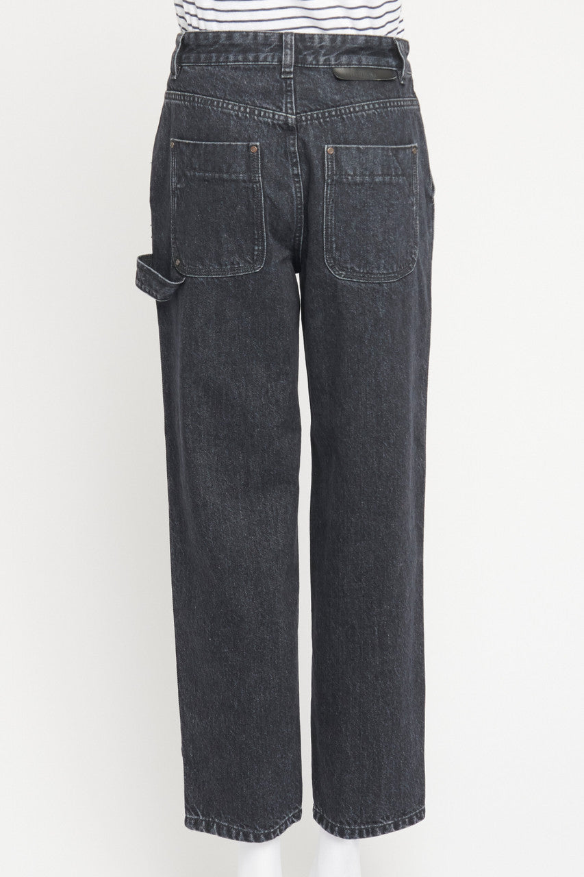Indigo Patch-Pocket Preowned Jeans