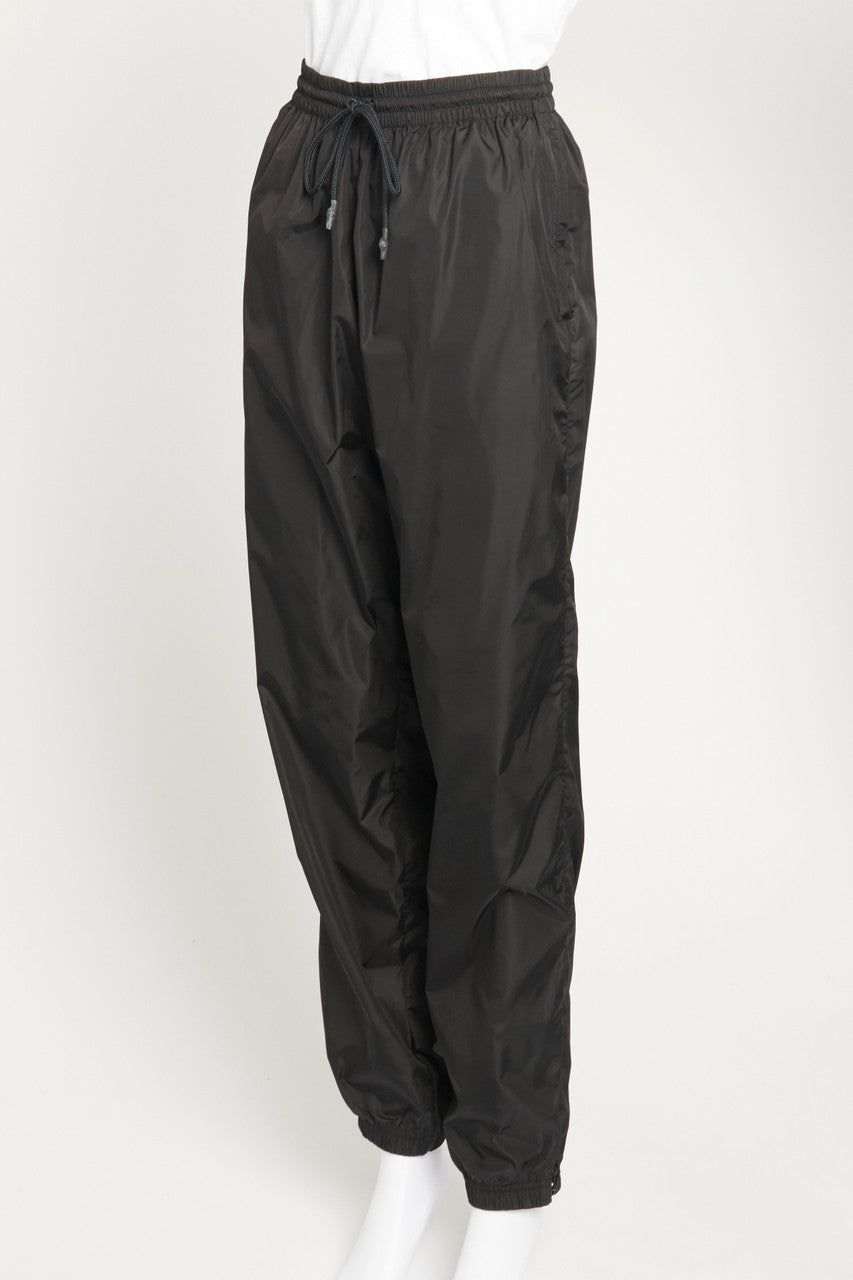 Black Nylon Elasticated Preowned Trousers