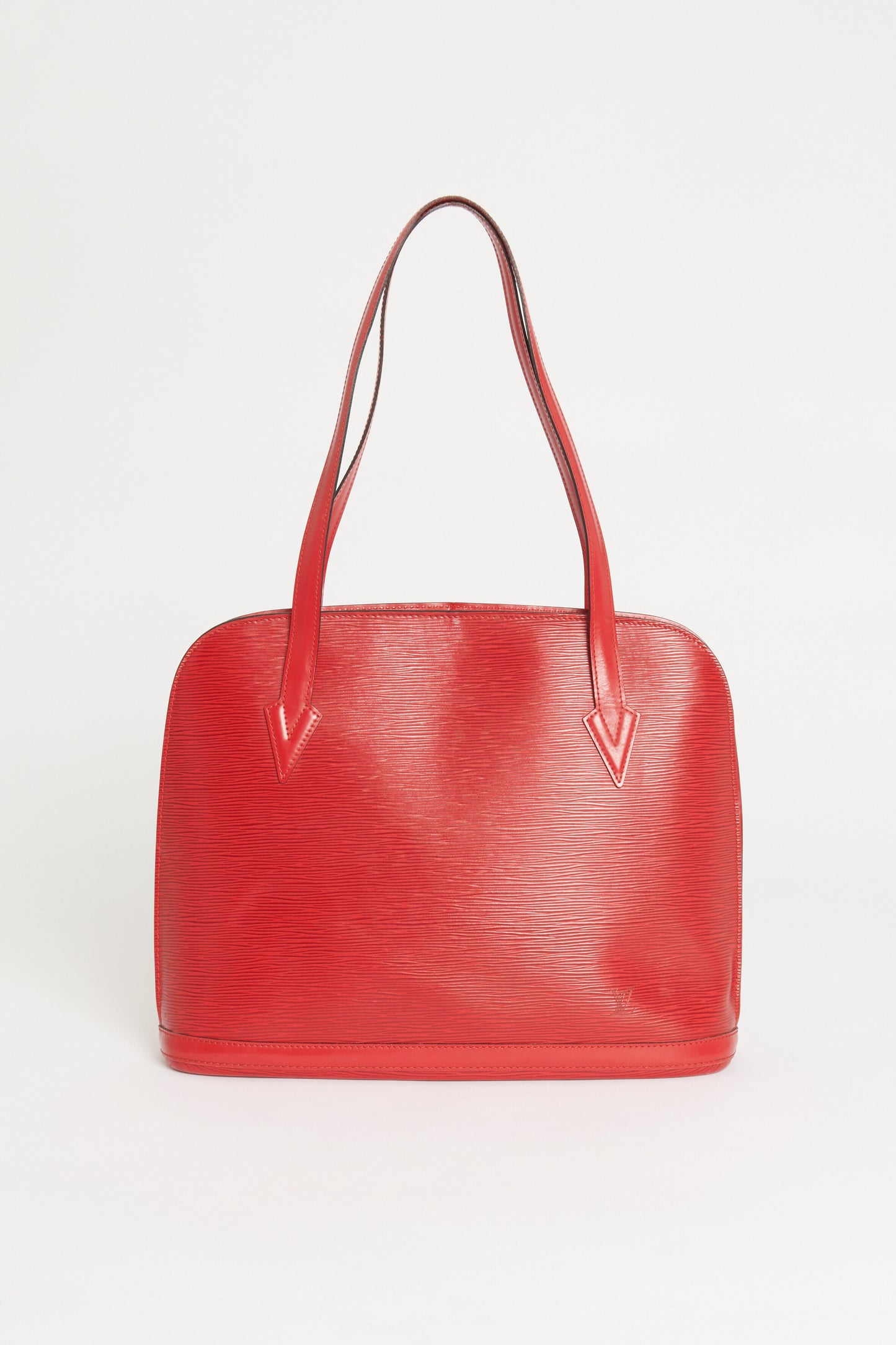 Red Epi Leather Preowned Lussac Tote Bag