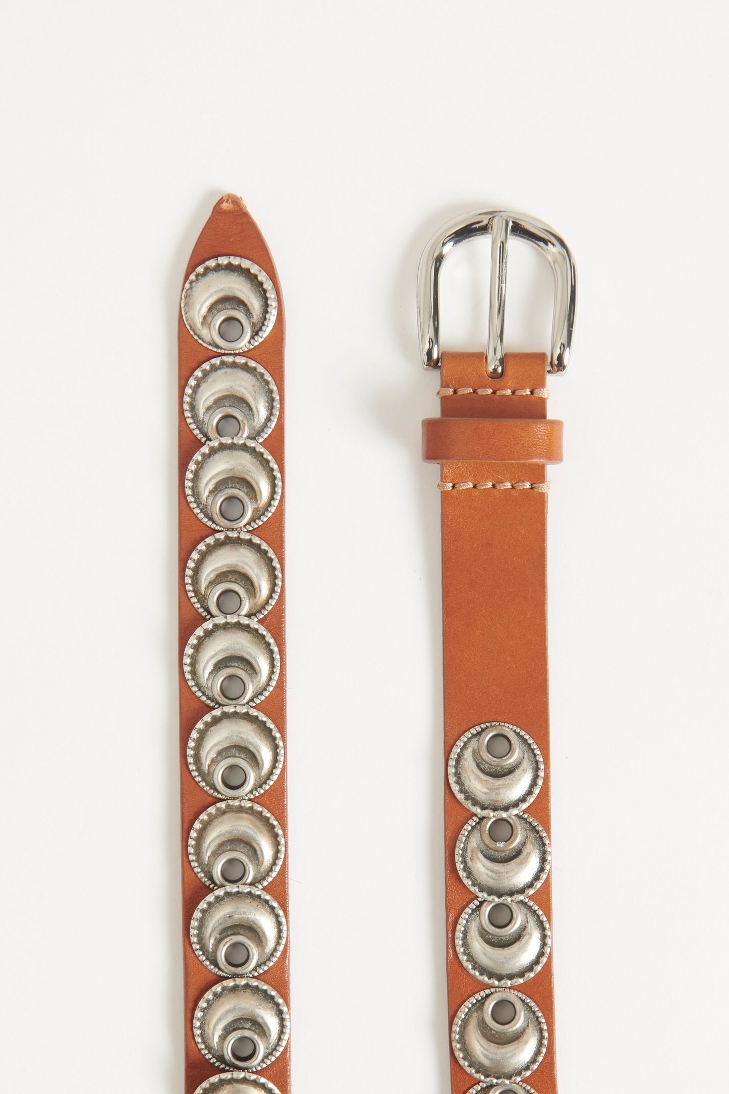 Brown Studded Preowned Belt