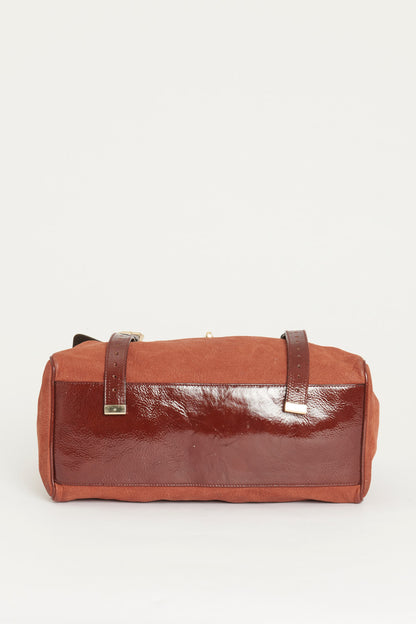 Terracota Leather Preowned Fox Bag