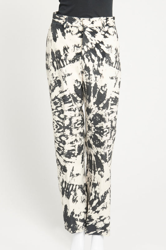 Acid Wash Print Preowned Suit Trouser