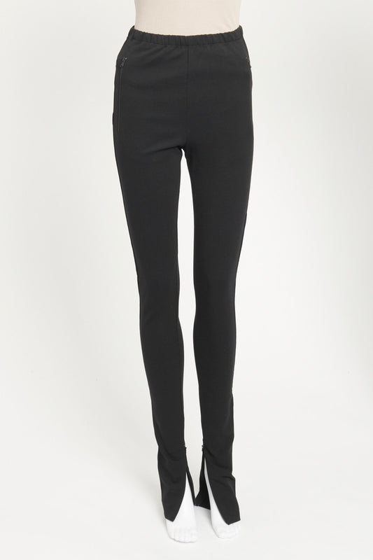 Black Thermal Preowned Legging Trousers