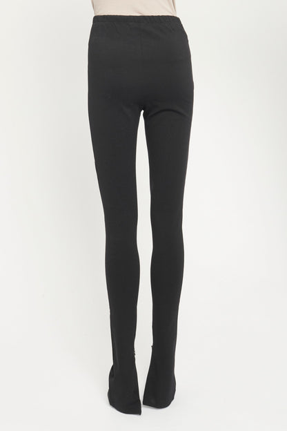 Black Thermal Preowned Legging Trousers