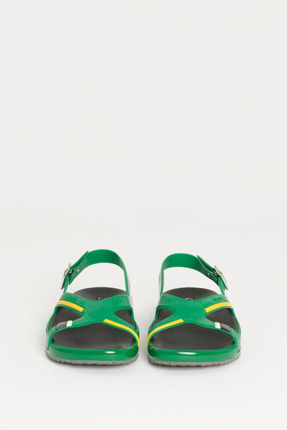 Green Rubber Preowned Sandal