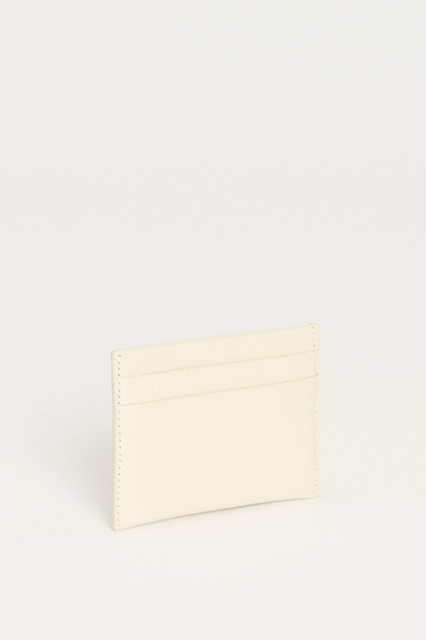 Cream Leather The Card Case Preowned Cardholder