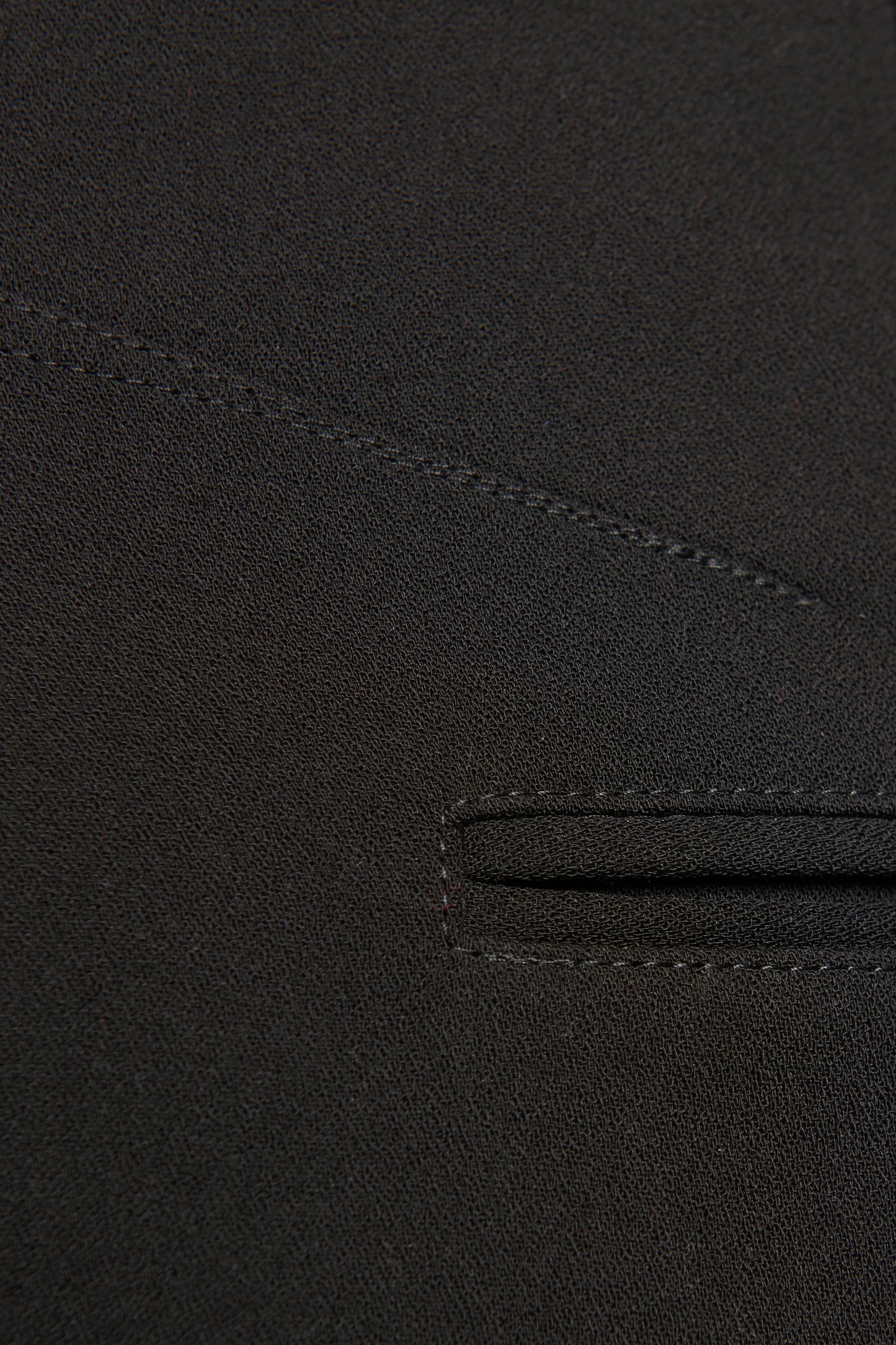 Black Virgin Wool Preowned Suit Trousers