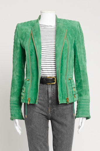 Green Fitted Preowned Jacket