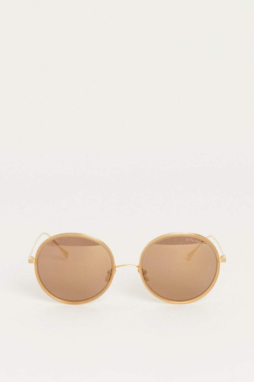 Gold Round FREEBIRD Preowned Sunglasses