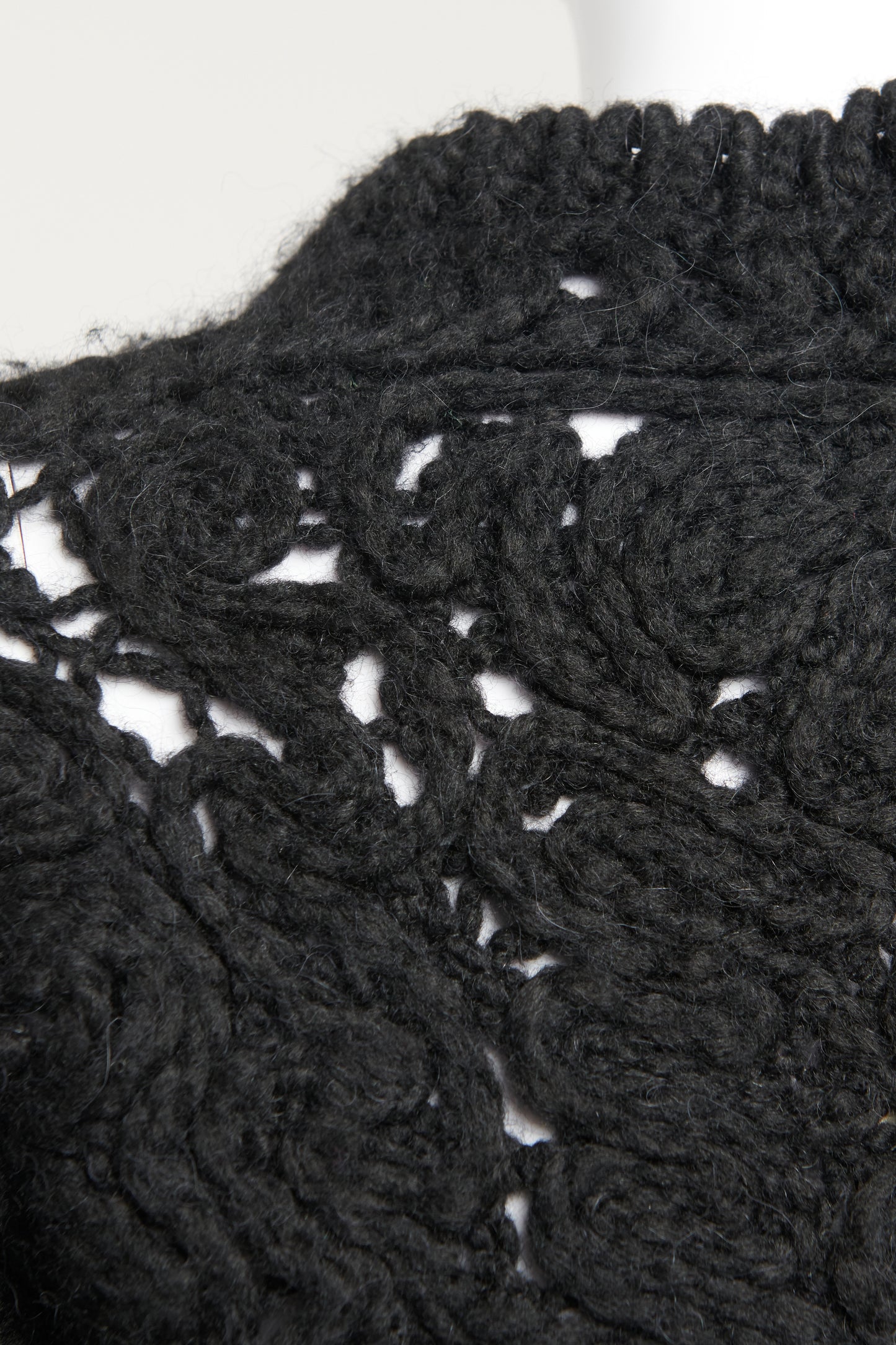 Black Knitted Wool Preowned Dress