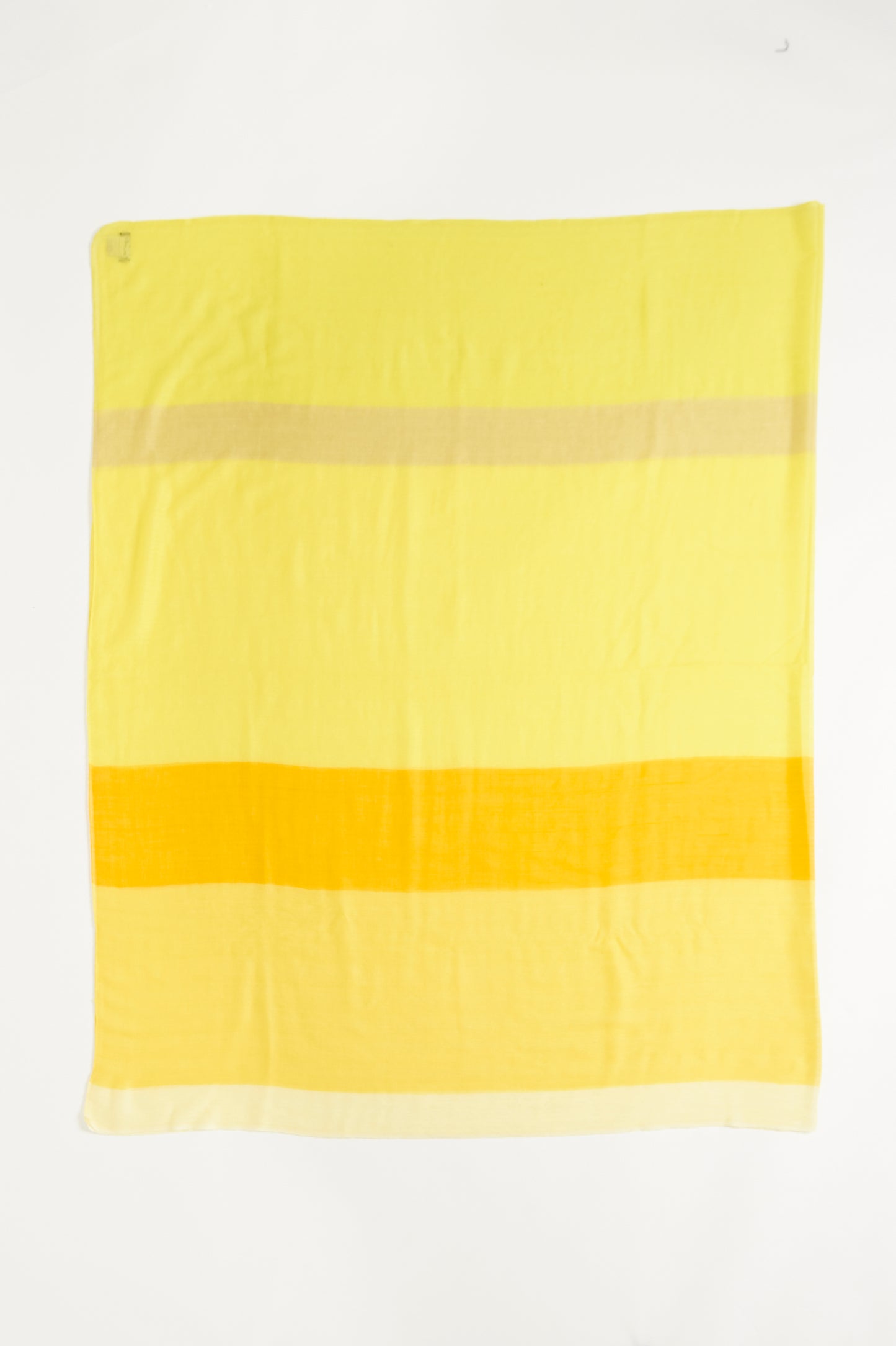Yellow Stripe Cashmere Preowned Shawl