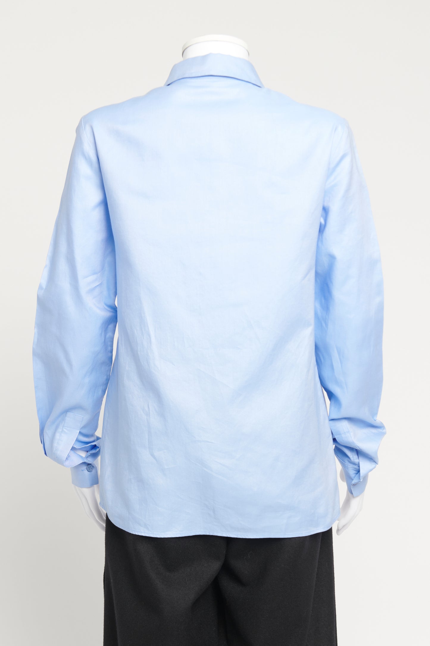 Baby Blue Button Up Preowned Classic Shirt