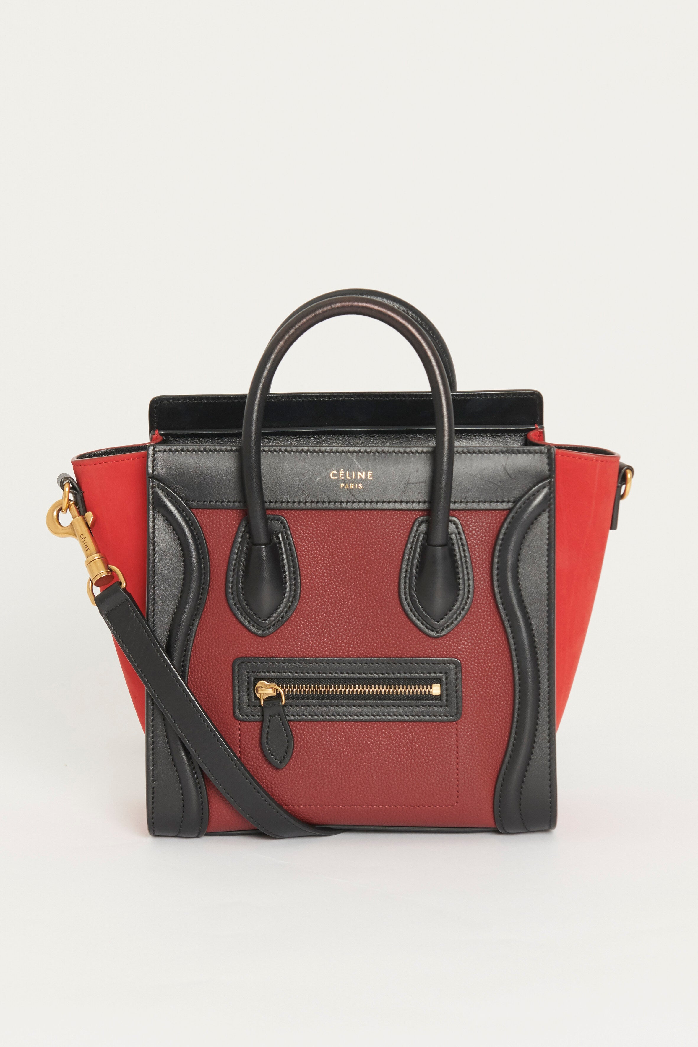 Celine nano on sale luggage tricolor