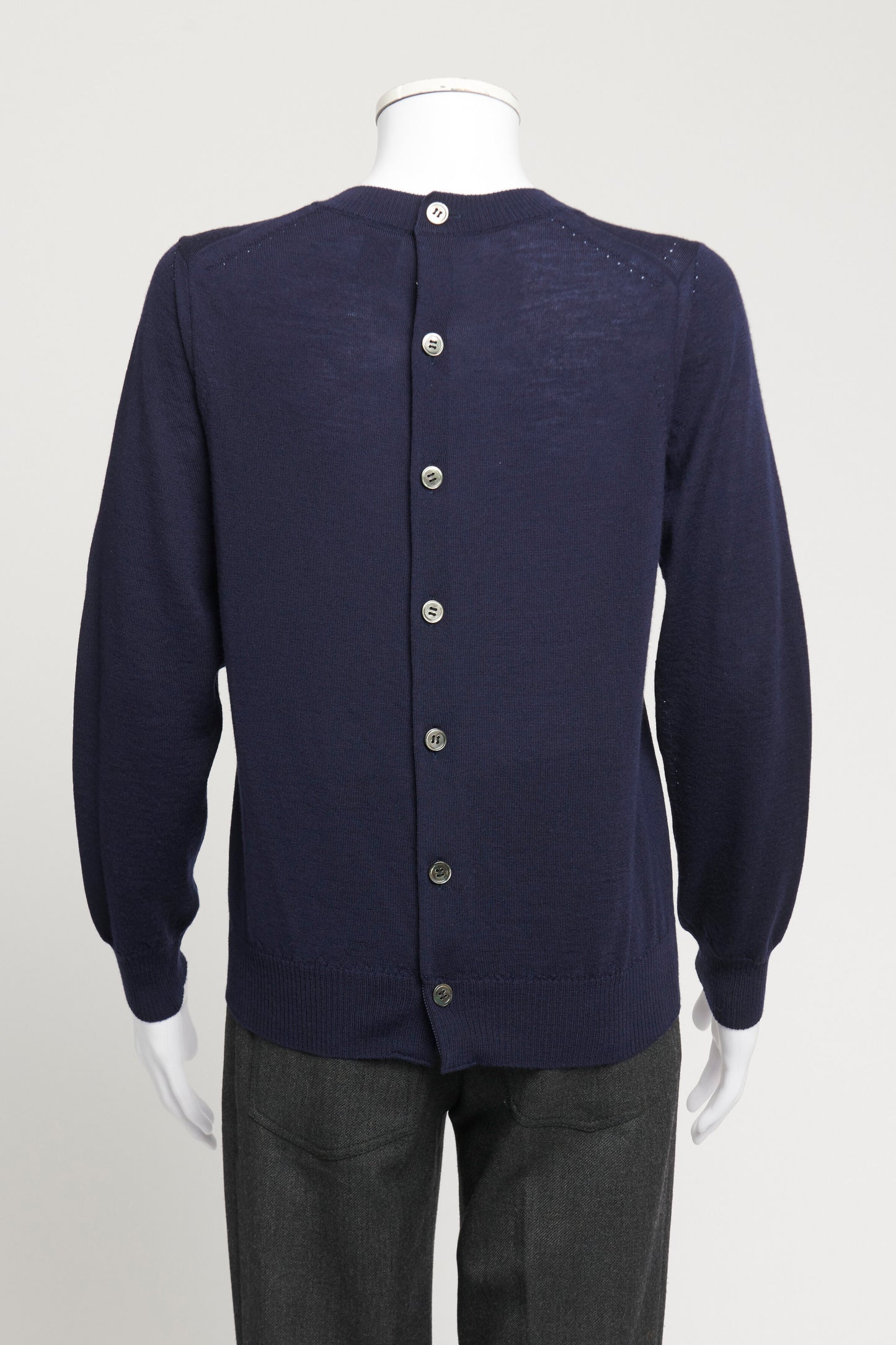 Blue Wool Preowned Button up Cardigan