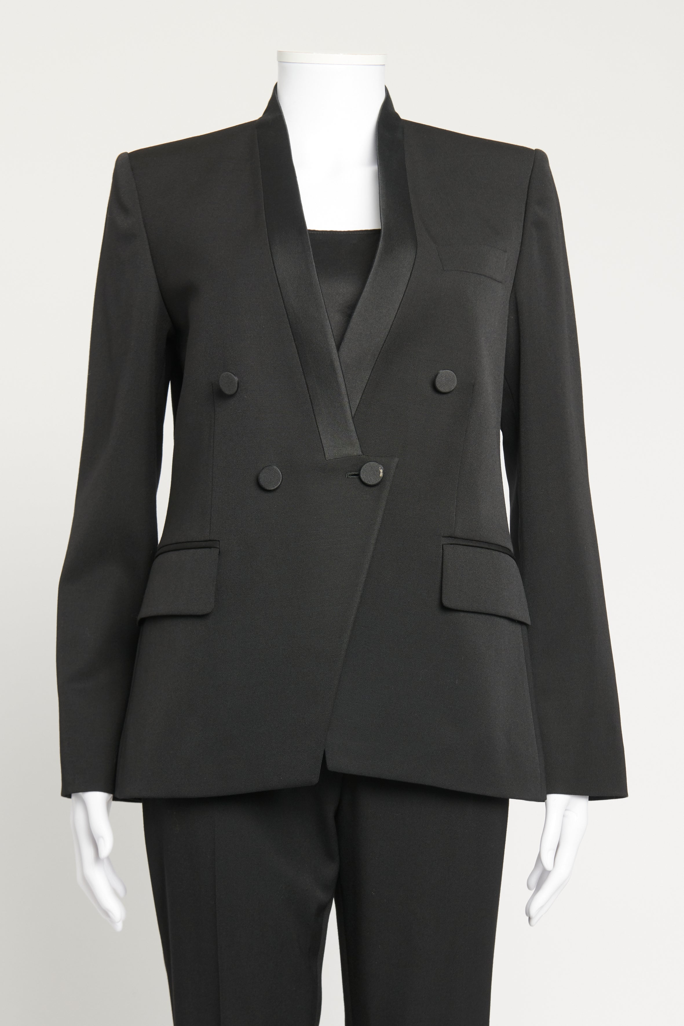 Valentino Trouser Suit Set in Black Virgin Wool ref.462603 - Joli Closet