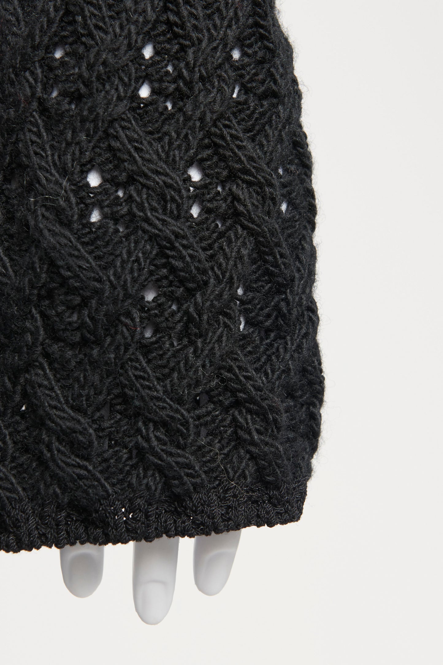 Black Wool Roll Up Neck Preowned Jumper