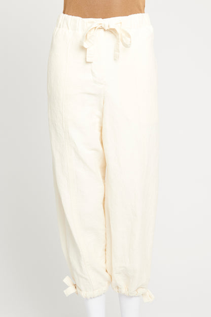 White Army Cut Preowned Trousers