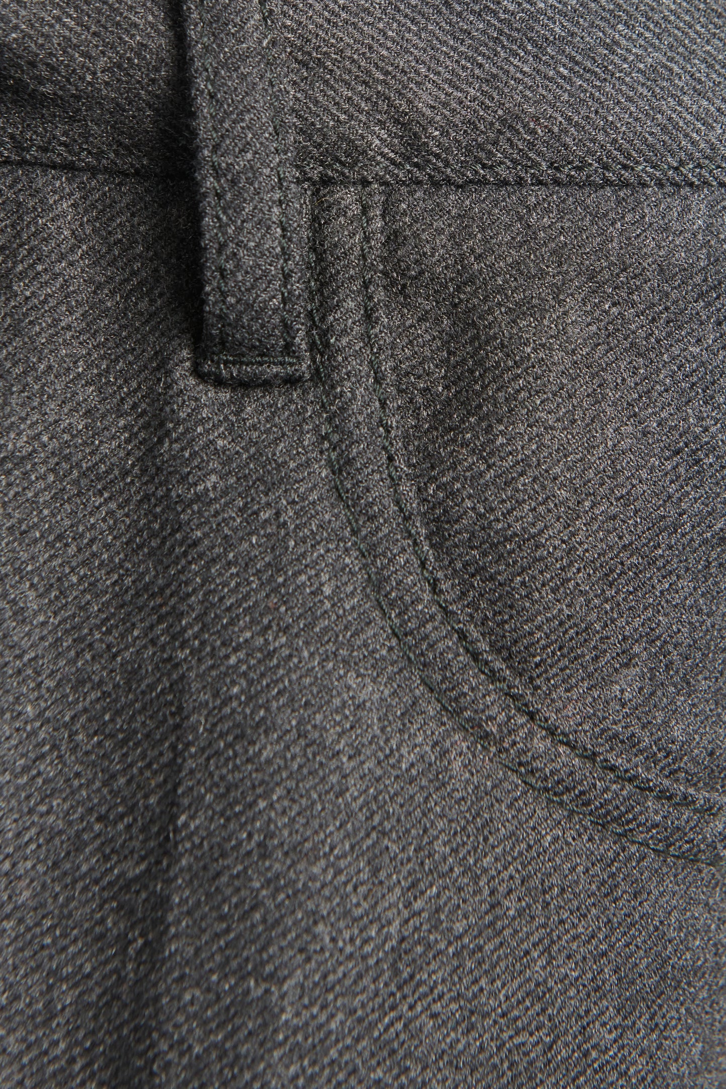 Grey Wool Preowned Trousers