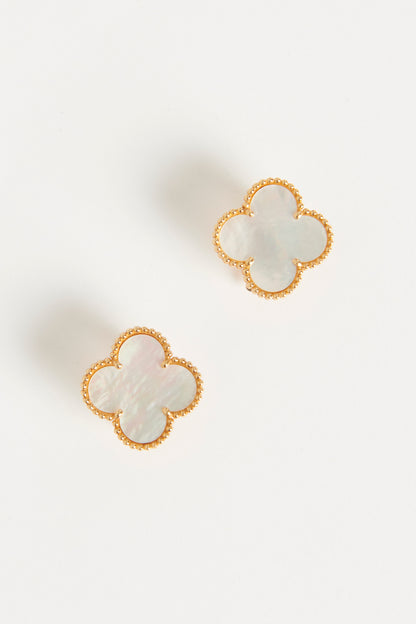 Van Cleef And Arpels Yellow 18k Gold Vintage Alhambra
Earrings