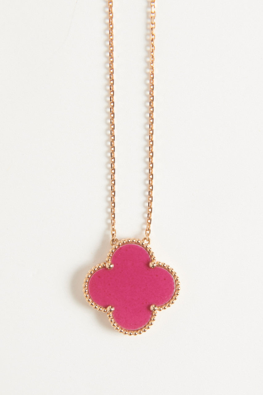 2012 Pink Raspberry Pink Sèvres Necklace