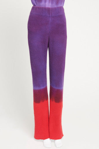 Purple Tie Dye Cashmere Preowned Trouser