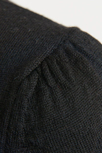 2008 Black Wool Longline Preowned Jumper
