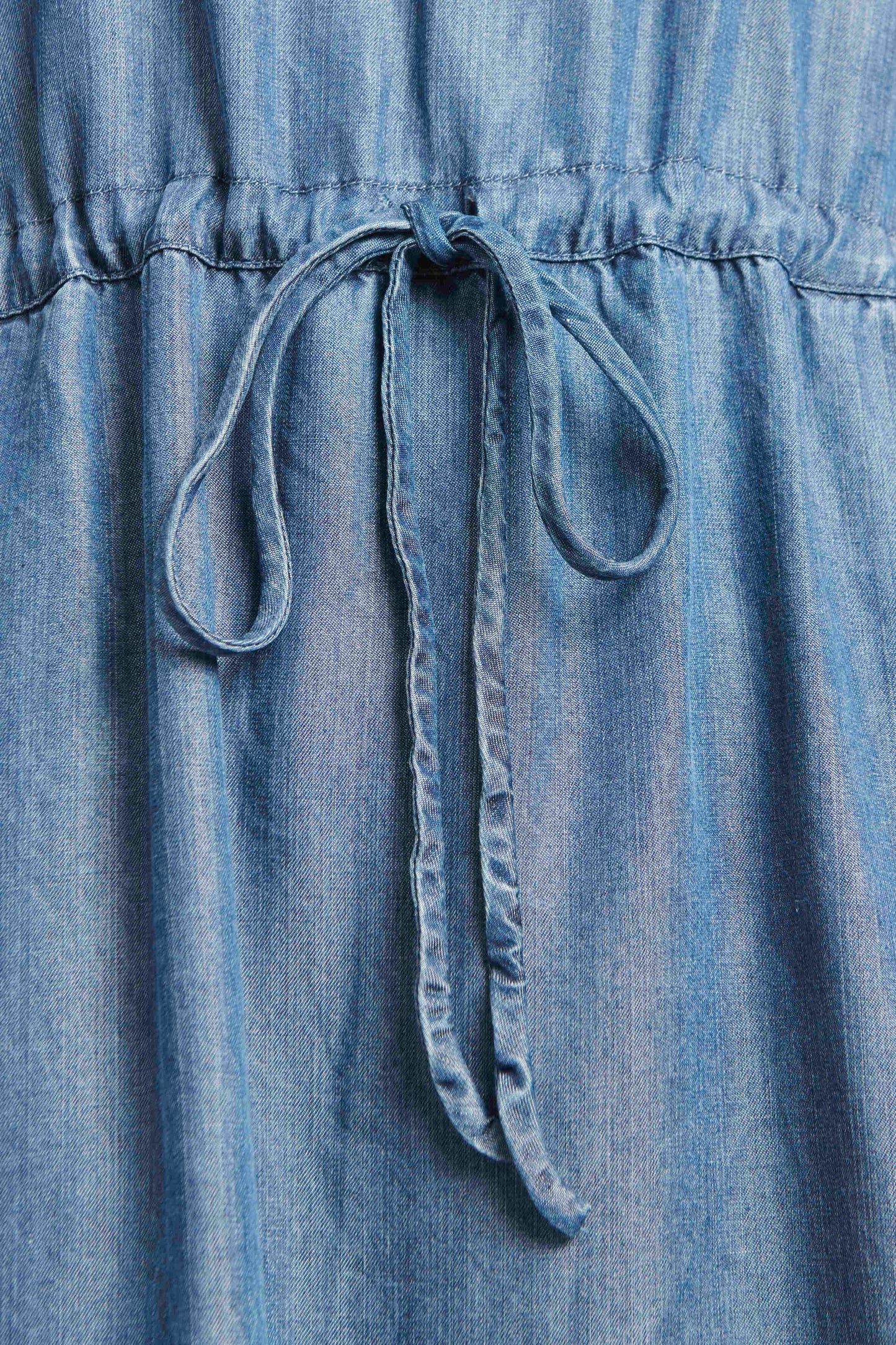 2011 Blue Indigo Denim Preowned Knee Length Dress