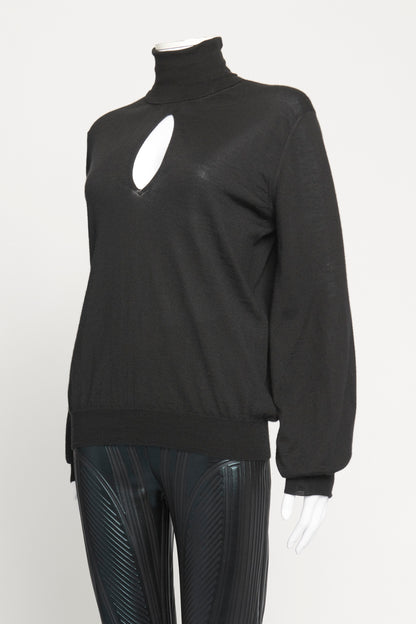 Black Cashmere Turtleneck Preowned Jumper