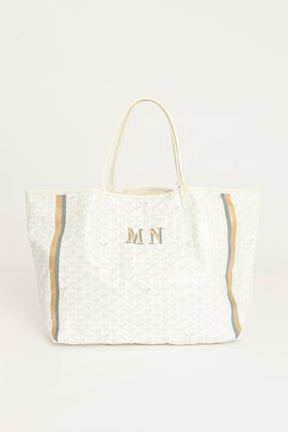 White Preowned St Louis GM Tote Customized