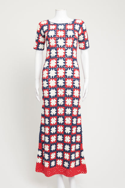 Multicolour Crochet Preowned Mare Maxi Dress
