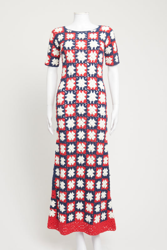 Multicolour Crochet Preowned Mare Maxi Dress